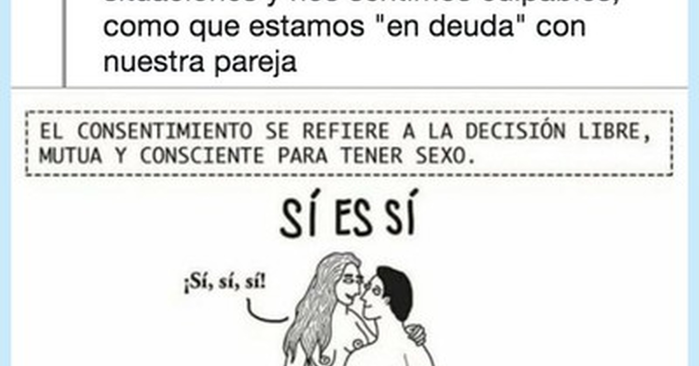 La importancia del consentimiento dentro y fuera de la pareja resumida en imágenes, por @vickysapienza La importancia del consentimiento dentro y fuera de la pareja resumida en imágenes, por @vickysapienza