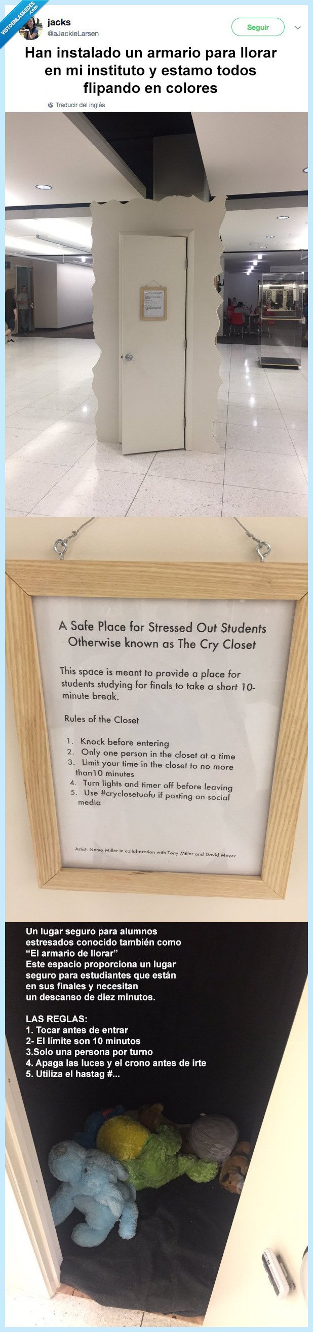 armario,llorar,colocar