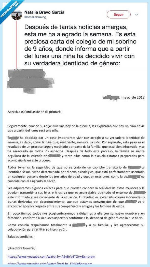 aplaudida,carta,cole,informar,niña