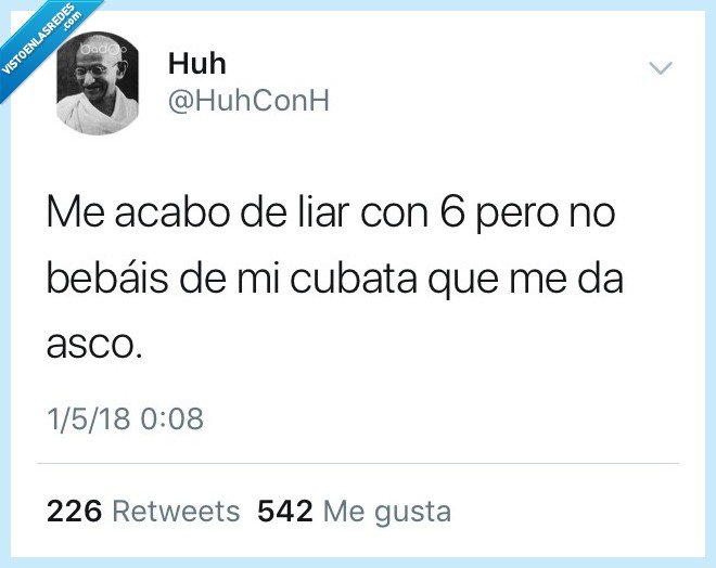 Besos si,cubata no