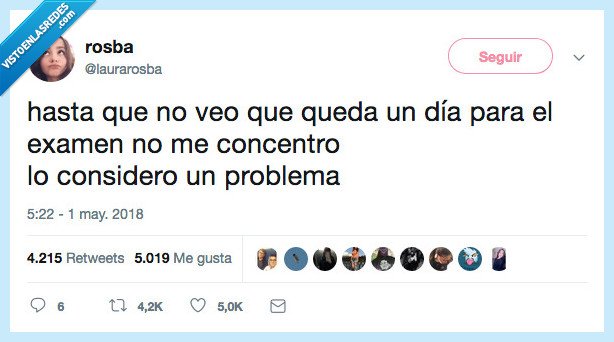 problema,examen,día