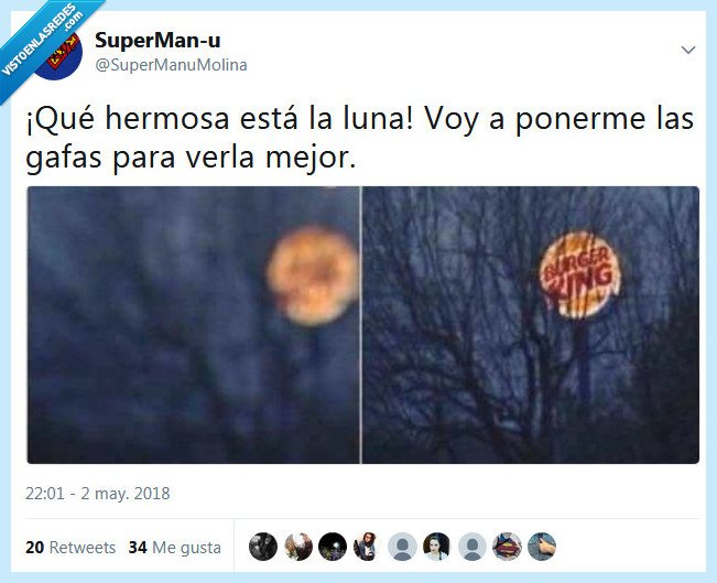 luna,burguer king,gafas