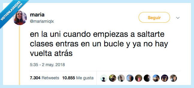 uni,bucle,vuelta atrás