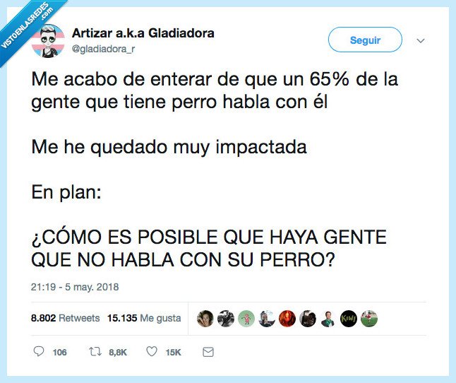 fiar,enterar,perro,hablar