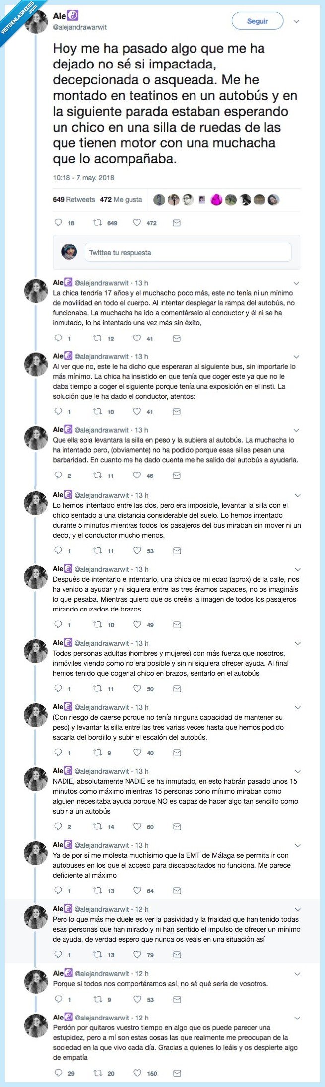 487739 - El hilo que demuestra que cada día que pasa nos estamos echando a perder como sociedad , por @alejandrawarwit