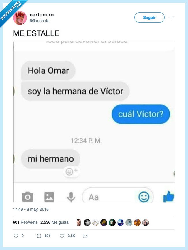 quedar claro,hermana,victor