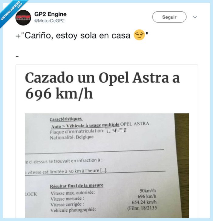 DGT,velocidad,radar,opel,astra,multa