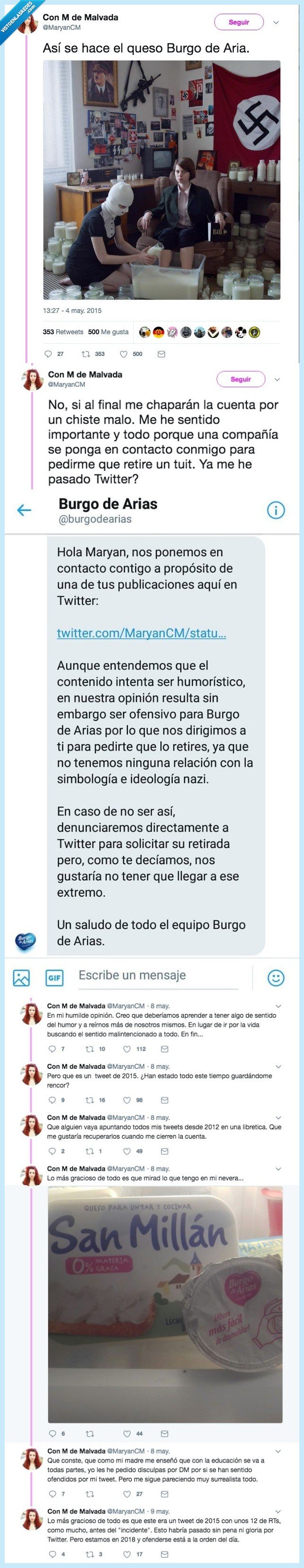 retirar,tuit,burgo de arias