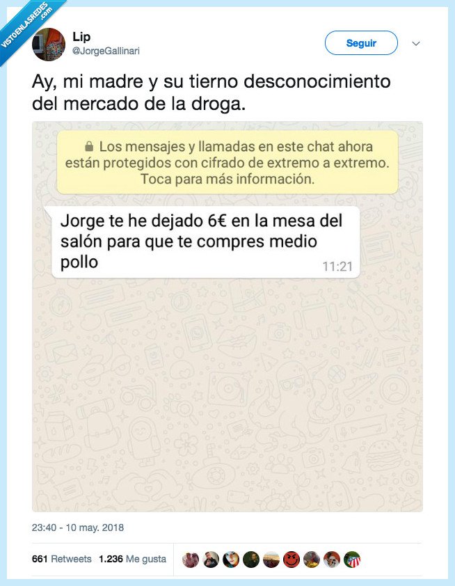 whatsapp,madre,pollo