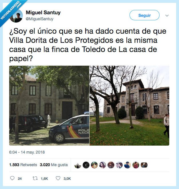 fijar,casa,protegidos casa de papel