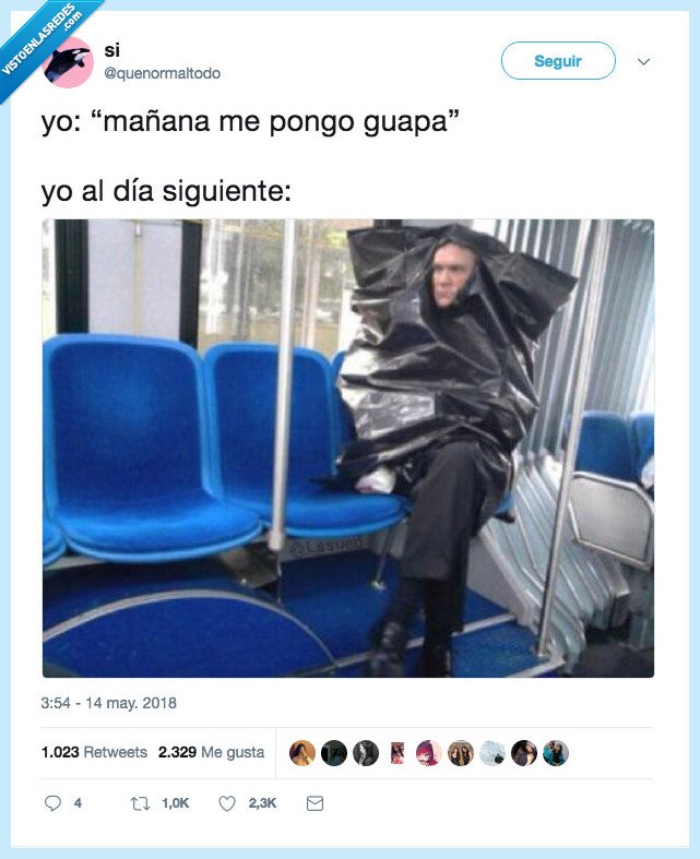 bolsa basura,guapa,mona