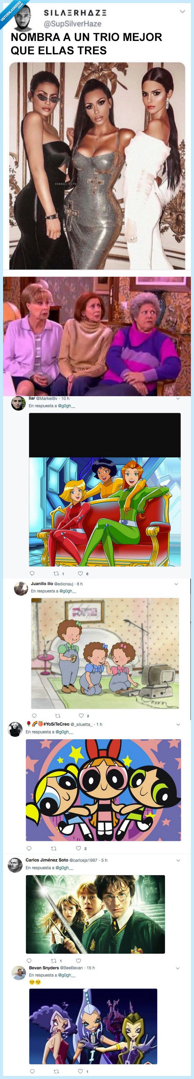 trío,kardashian,mejor