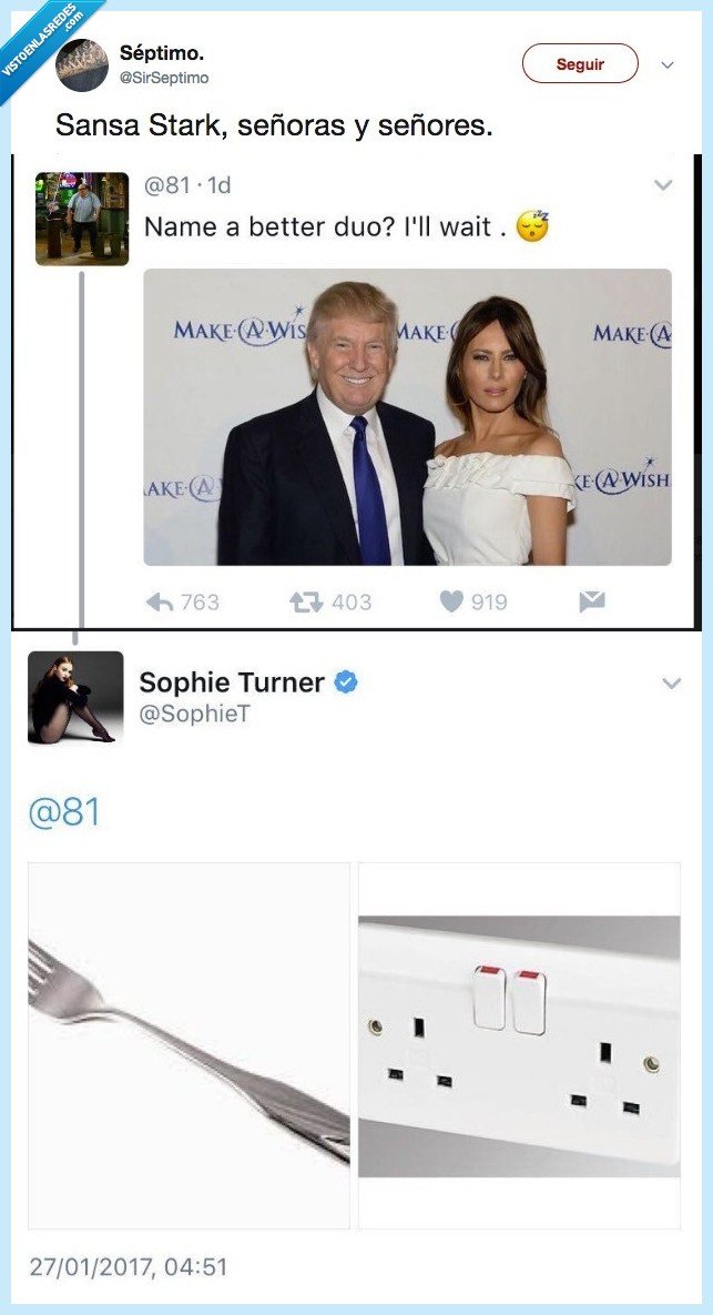 sansa,señoras,trump