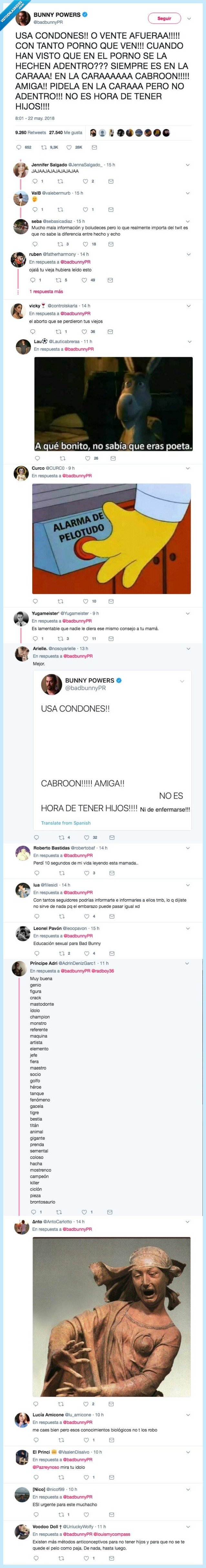 badbunny,echar,encima,embarazo