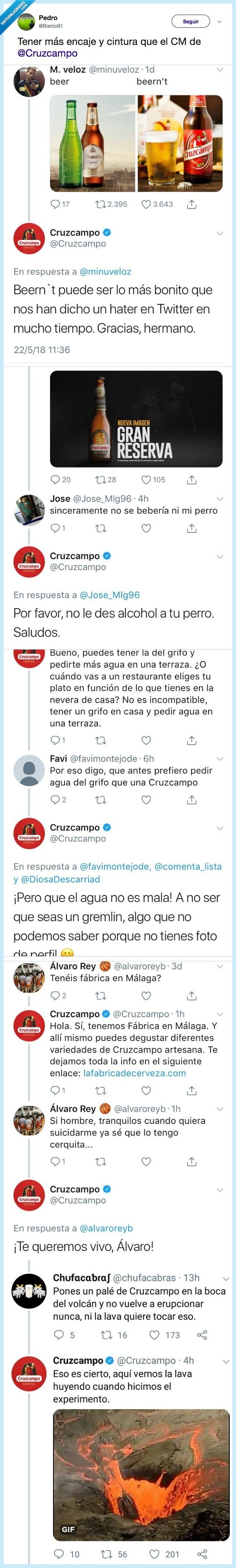 cm,cruzcampo,genio,en verdad no está tan mala,bueno un poco sí,pero yo me la bebo por amor