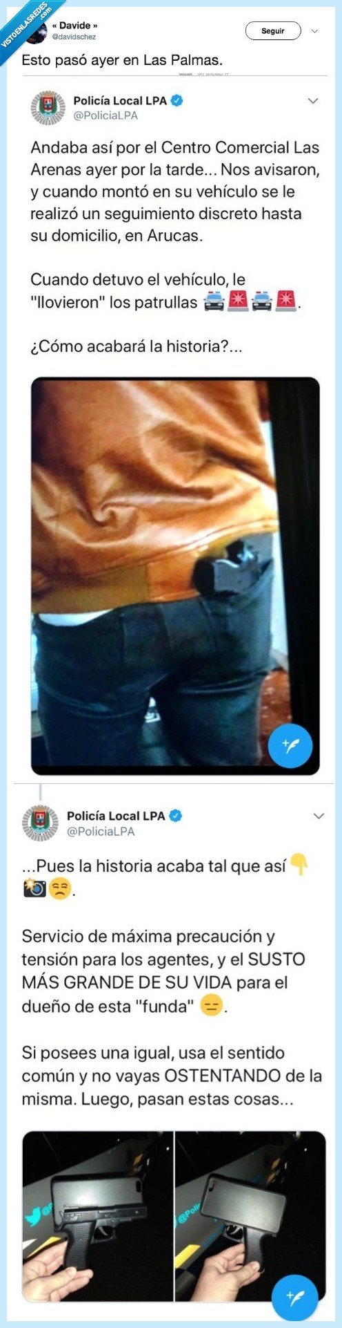 488655 - La poli de Las Palmas desplega un gran dispositivo policial y mete una tremenda cagada