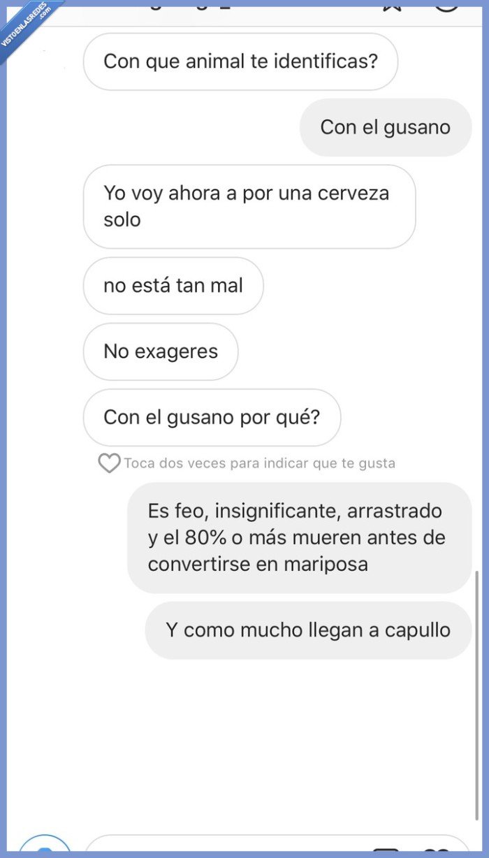 Gusano,vida,optimismo,pesimismo