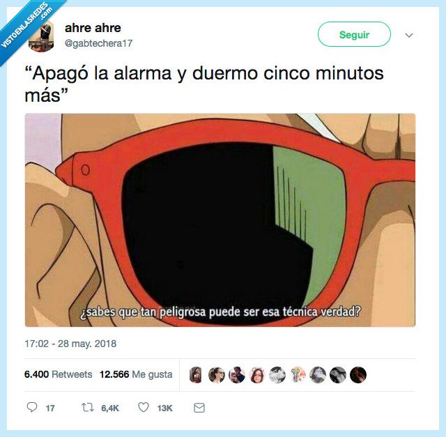 apagar la alarma,dormir,cinco minutos