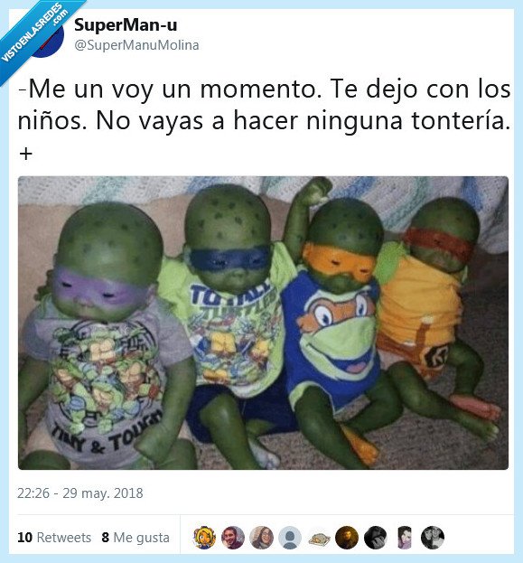 tortugas ninja,niños,pareja