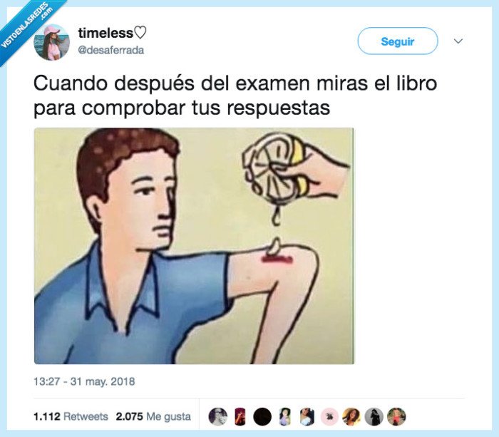 mensaje,limon,examen,masoquista