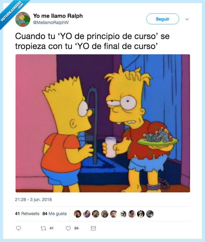 principio de curso,final,tropezar