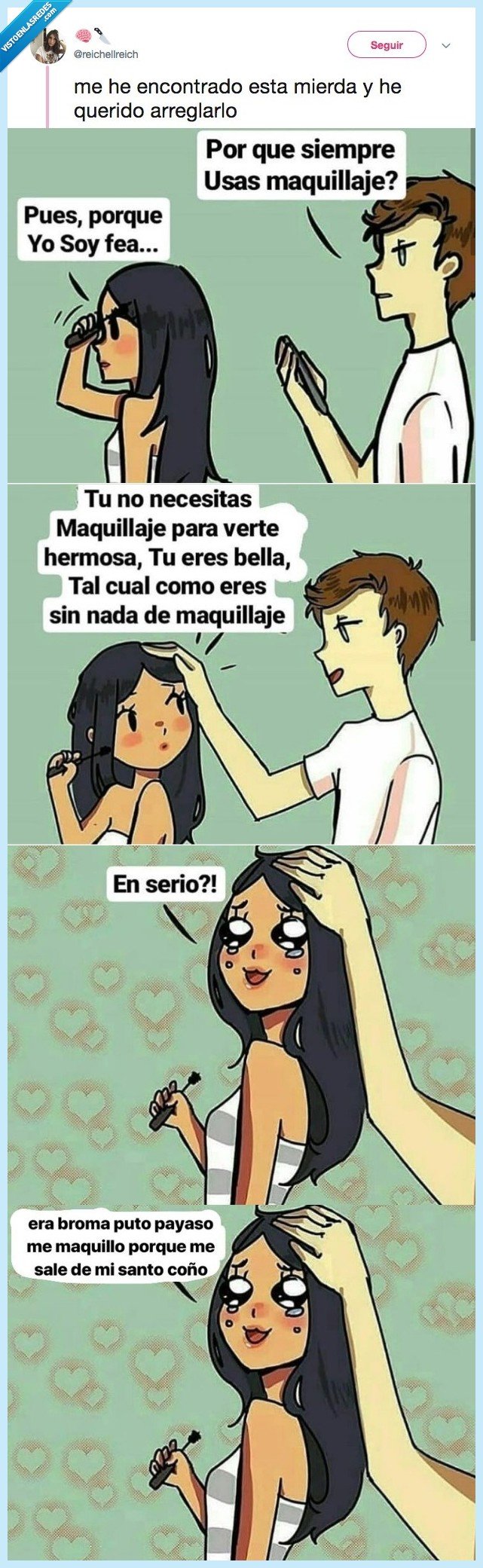 enterar,encontrar,maquillar