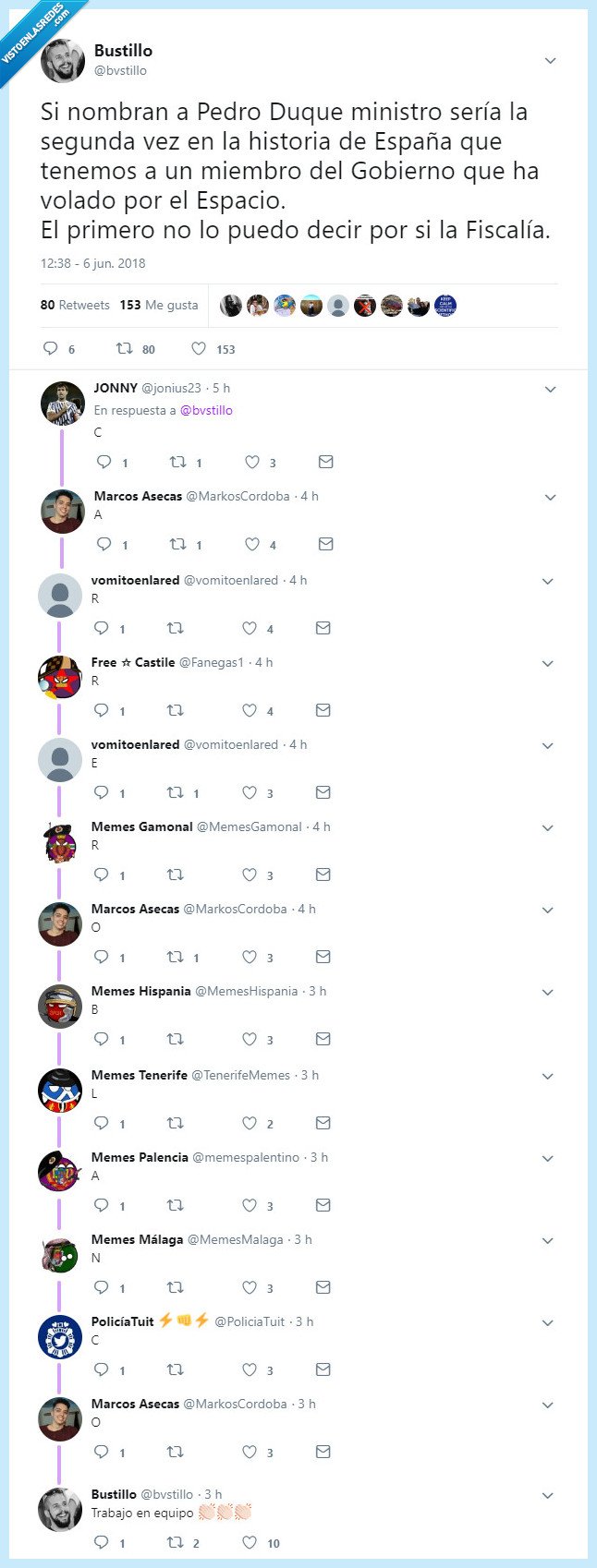 Carrero Blanco Pedro Duque Chiste Audiencia Nacional Tuit Tweet