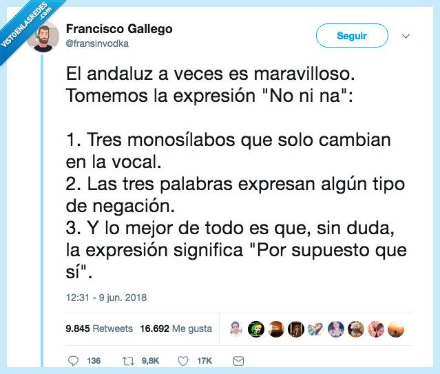 andaluz,que bonito es,no ni na,no ni na ere el home más guapo del mundo,tk