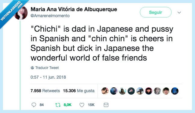 false friends,castellano,japones