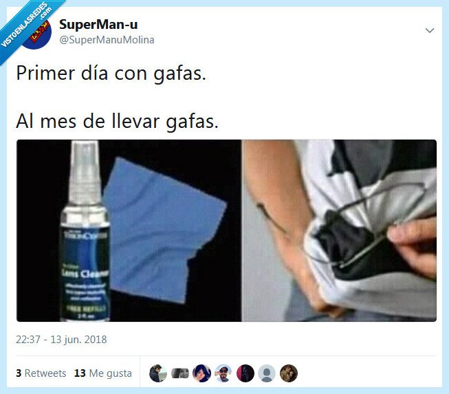 gafas,primer día,mes