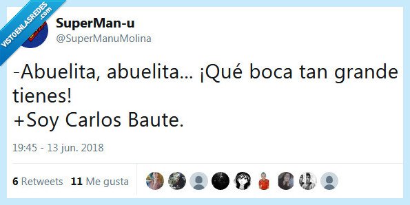 carlos baute,abuela,caperucita,boca