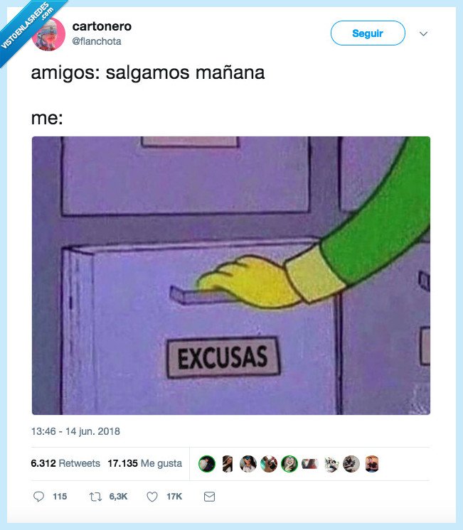 cajón,lleno,excusa