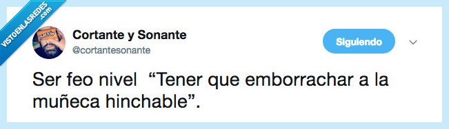 twitter,humor,feo,imagen,fealdad,muñeca hinchable