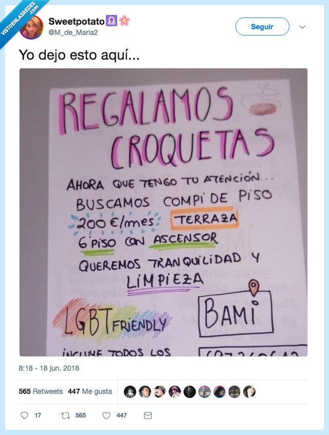 mejores compañeros,croquetas gratis,me muero