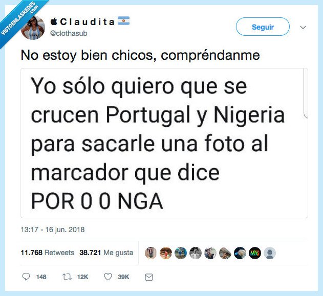 sería,divertido,portugal nigeria