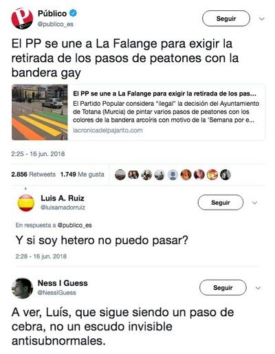 490205 - Se le cae un poco de homofobia en un tuit y el azote de Twitter recae sobre él, por @NessIGuess