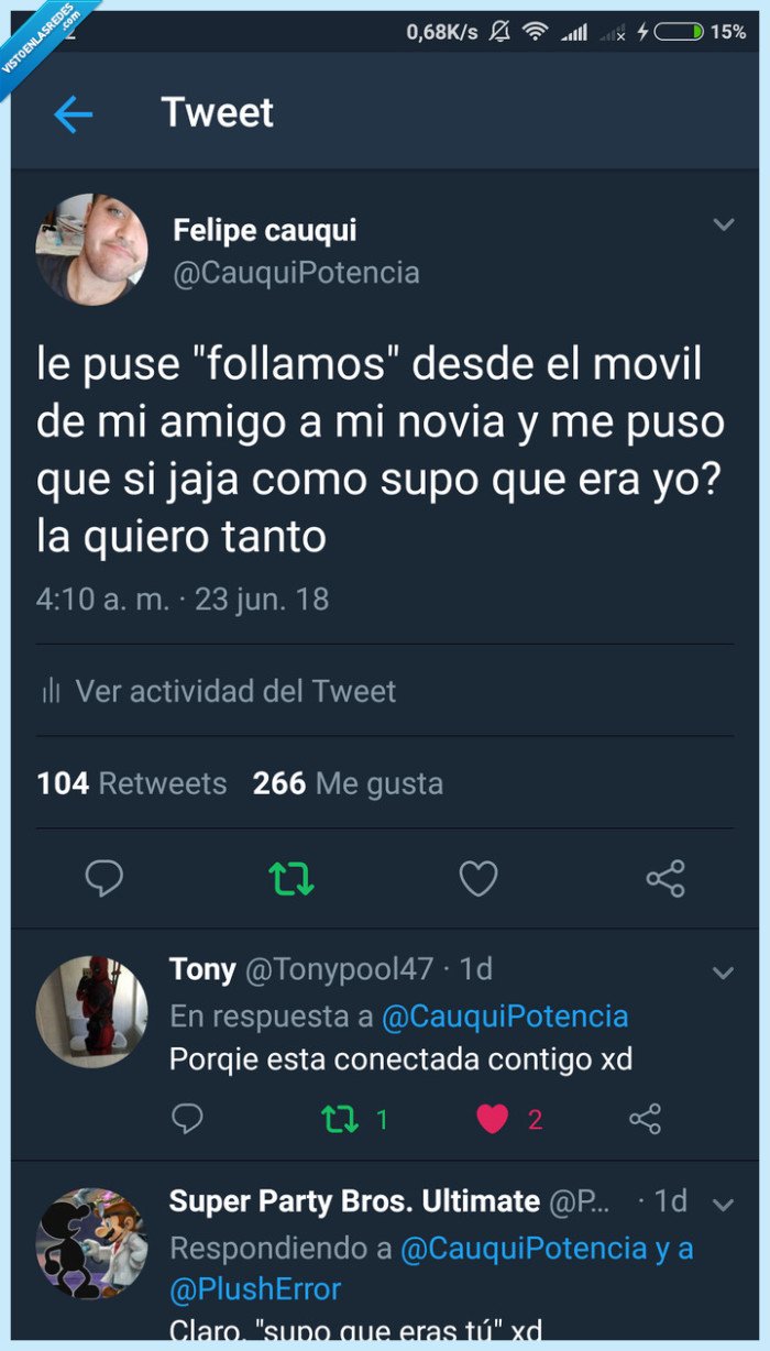 Novia,querer,Twitter,cauquipotencia