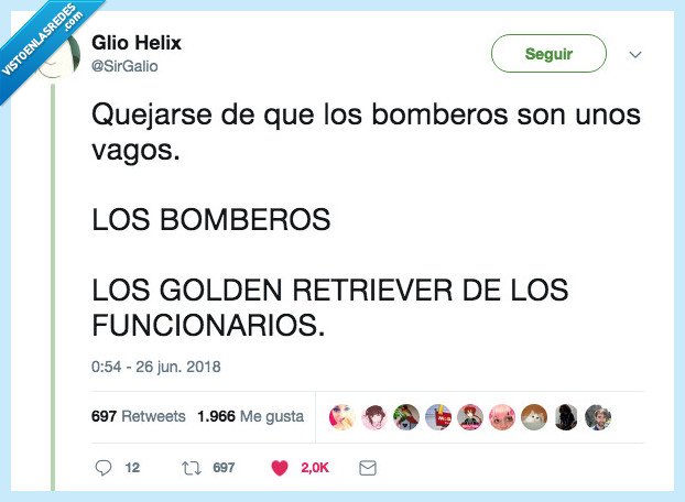 bombero,perro,golden retriever