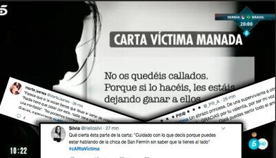 490635 - La víctima de la Manada ha enviado una carta sincerándose y las redes se han volcado con ella