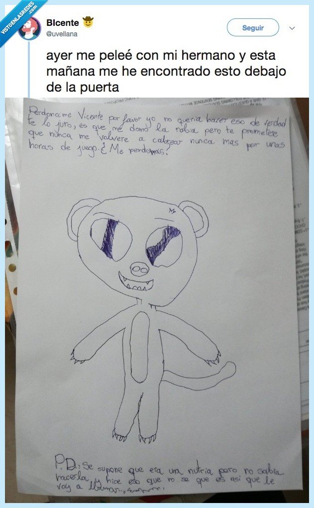 nutria,corazón,hermano