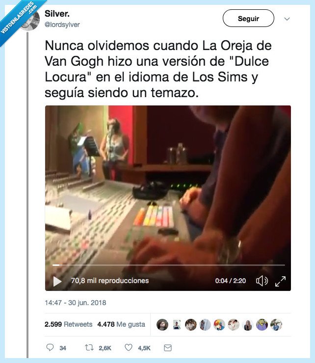 490861 - Sale a la luz el vídeo de la Oreja de Van Gogh cantando en idioma de los Sims y el resultado sigue siendo un temazo