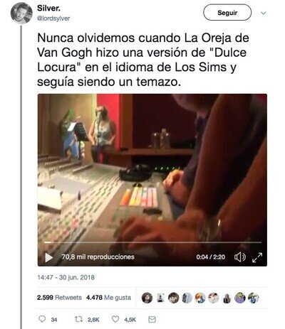 490861 - Sale a la luz el vídeo de la Oreja de Van Gogh cantando en idioma de los Sims y el resultado sigue siendo un temazo
