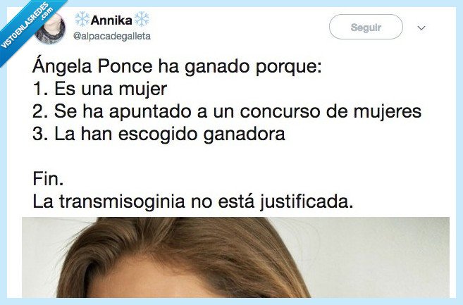 490881 - Así es la nueva Miss España: se llama Ángela y es una MUJER trans y no pasa absolutamente nada, por @ alpacadegalleta