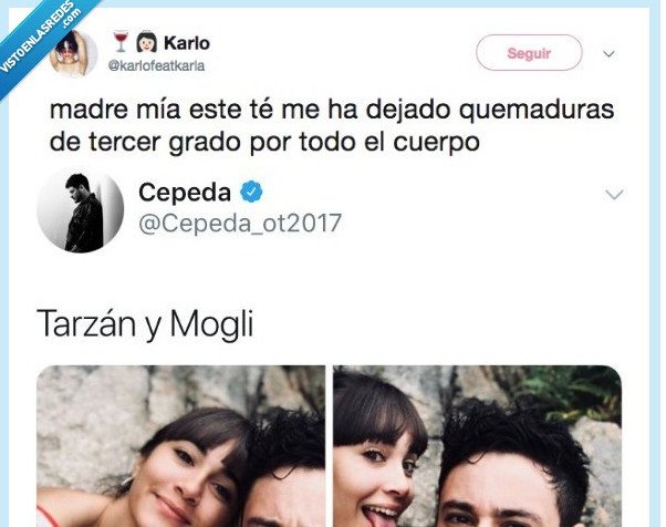 490930 - Cepeda sale escaldadito con esta contestación a un tuit con Aitana