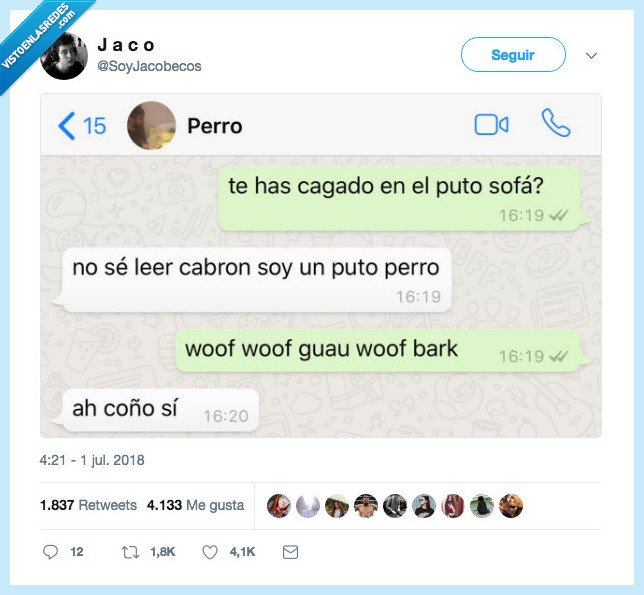 490937 - Hablar con tu perro en Whatsapp, por @SoyJacobecos