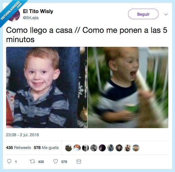 llegar,casa,borde,nervios