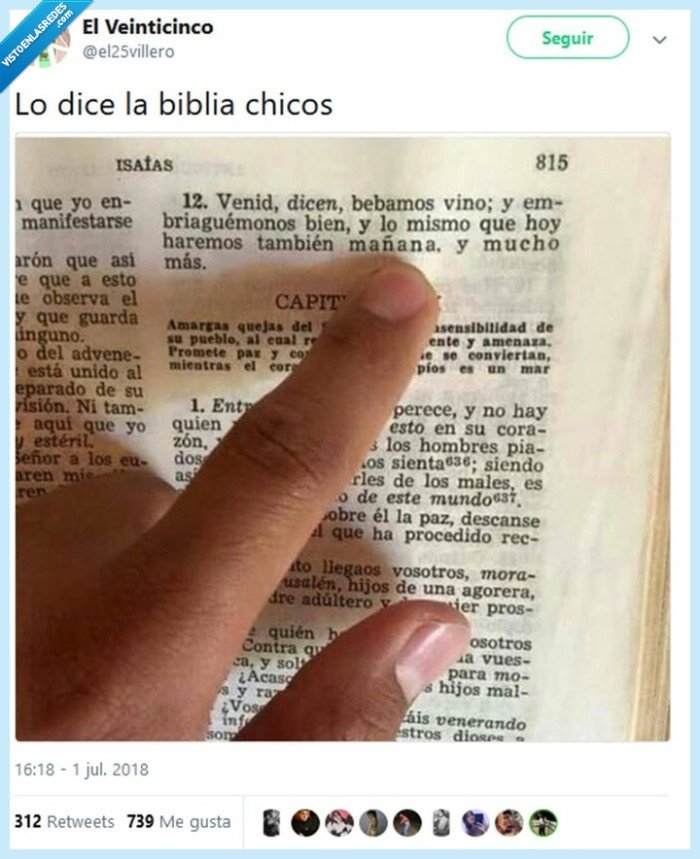 491002 - Lo dice la biblia, por @el25villero