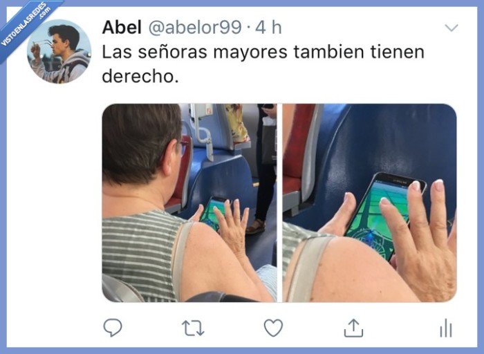 pokemongo,pokemon,señoras pokemon go,abuelas,gracia,bus,capturalos a todos,abuela go