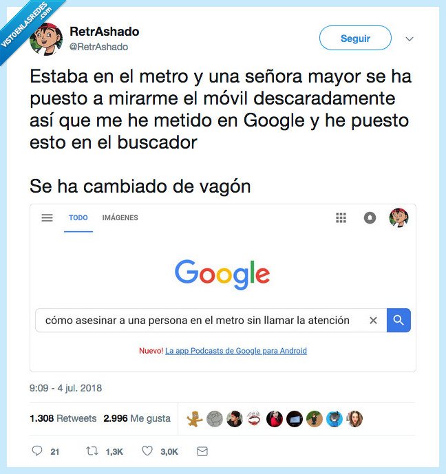 espantar,mirones,señora,metro