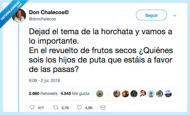 no entiendo la manía de las pasas,está ricas,pasas,horchata